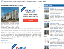 Tablet Screenshot of malaysiacondo.com